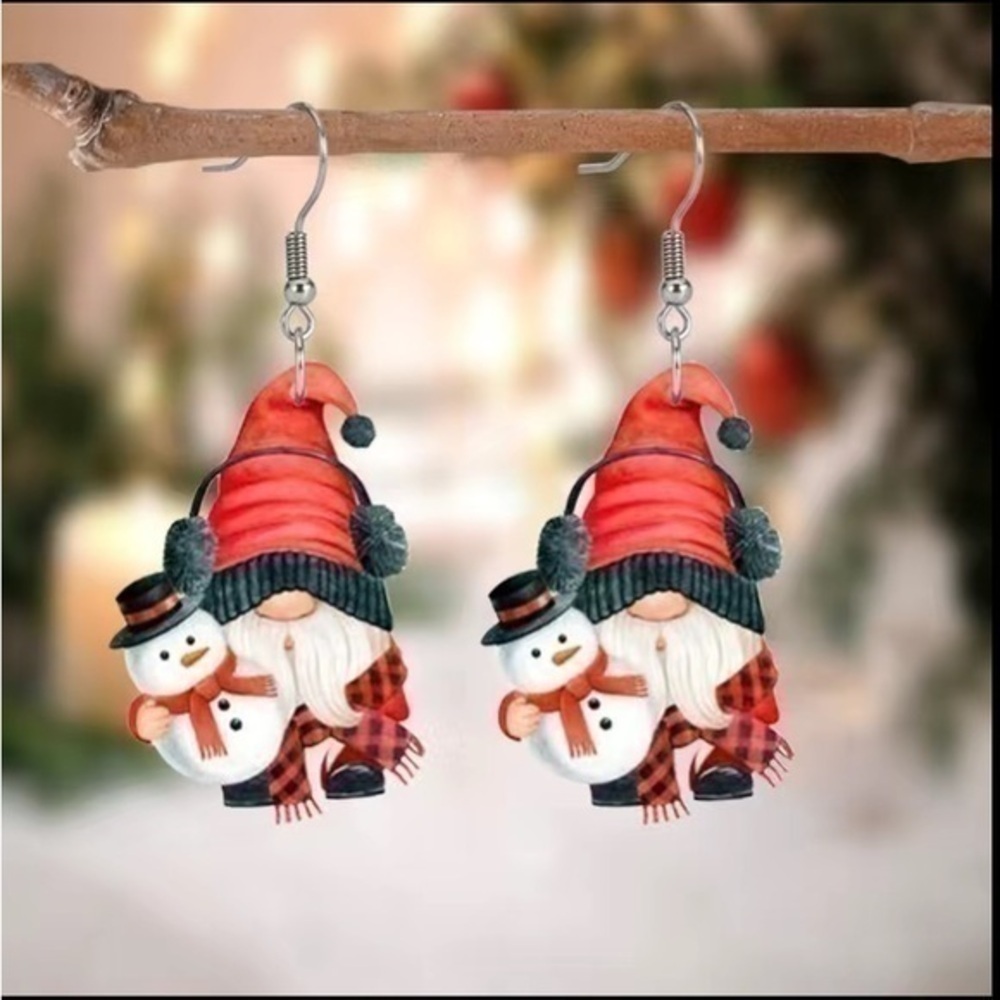Christmas Gnome Earrings